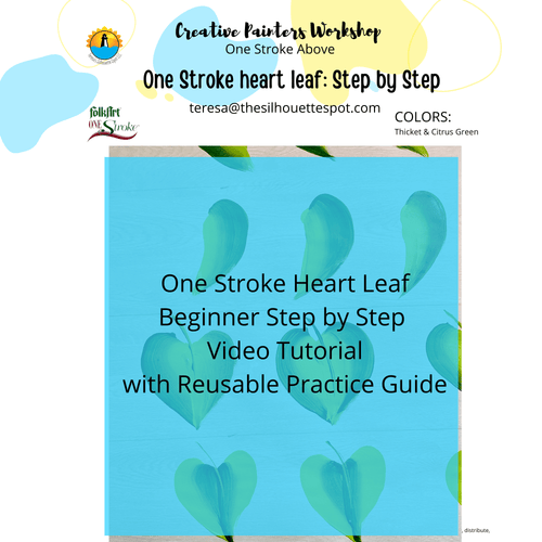 One Stroke Beginner Video Art Lesson-basic leaves.