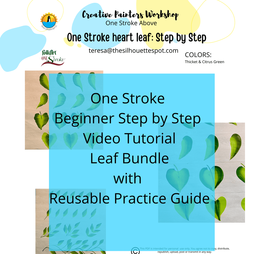 Beginner One Stroke Donna Dewberry Leaf Bundle Paint Tutorial Step b
