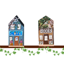 Load image into Gallery viewer, Spring Miniature Village Hand Painted Design for Shelf Sitter
