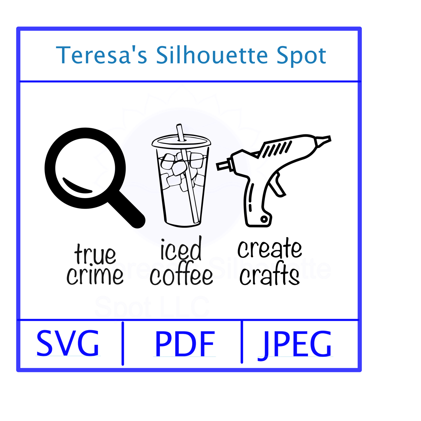 True Crime Coffee Crafts SVG Cut File ~Digital Download