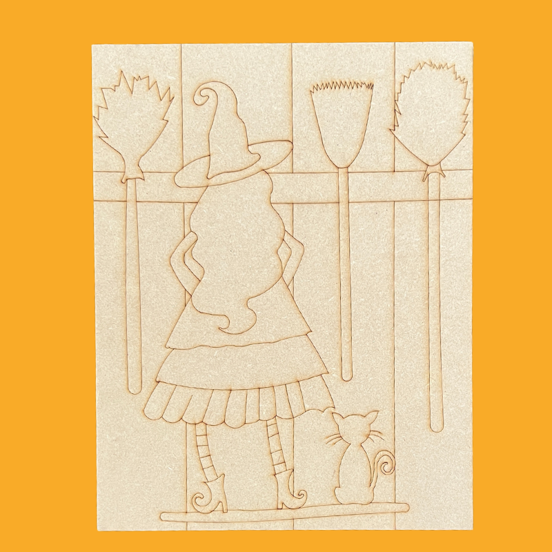 Halloween Witch Complete Art Kit for At Home Art Fun