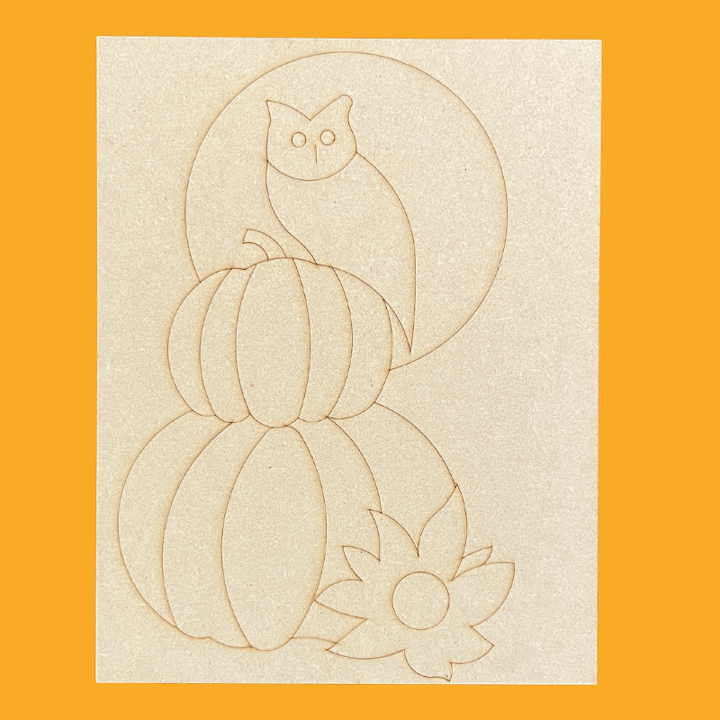 Owl Harvest Complete Fall Art Kit For at Home Art Party