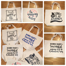 Load image into Gallery viewer, Reusable Grocery Canvas Tote Bag
