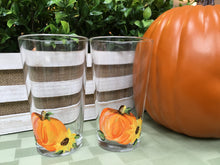 Load image into Gallery viewer, Pumpkin Pint Hand Painted Glasses for Craft Beer IPA lover|Fall lover
