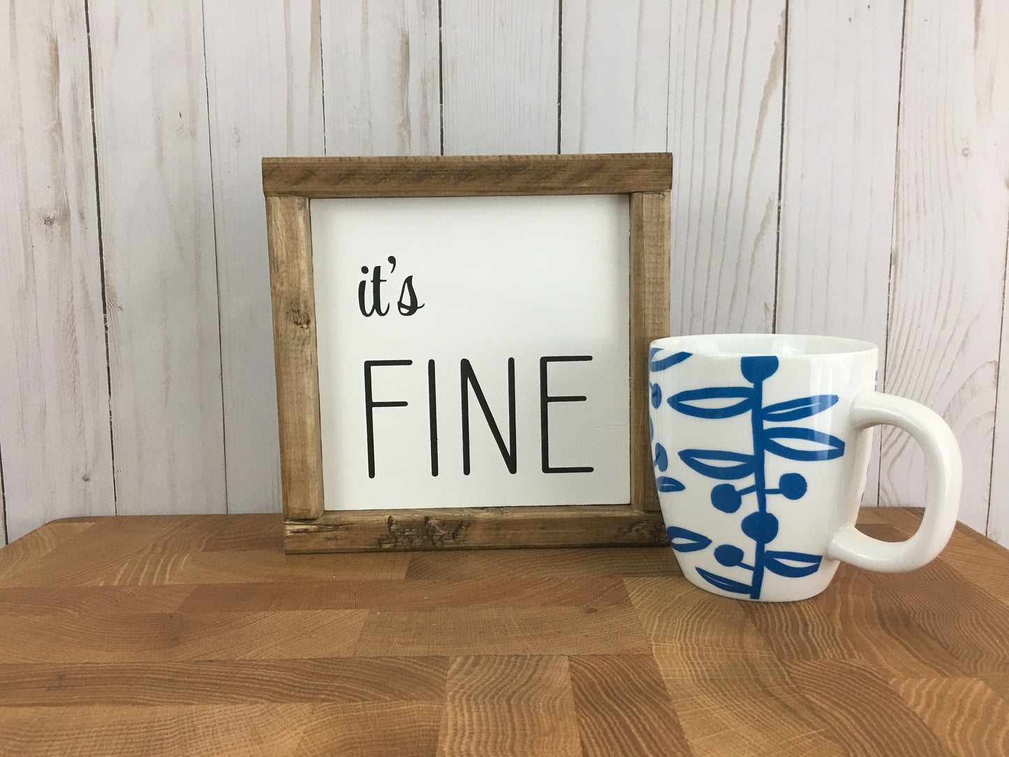 Rustic Inspirational Framed Wood Sign