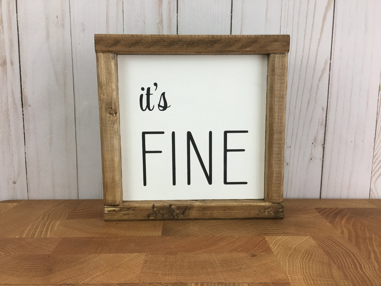 Rustic Inspirational Framed Wood Sign
