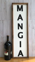 Load image into Gallery viewer, Mangia Eat Ethnic Farmhouse Rustic Wall Decor Hand painted Sign
