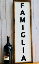 Load image into Gallery viewer, Family Farmhouse Rustic Framed Wall Sign-Famiglia
