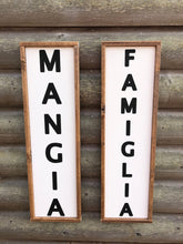 Load image into Gallery viewer, Mangia Eat Ethnic Farmhouse Rustic Wall Decor Hand painted Sign
