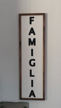 Load image into Gallery viewer, Family Farmhouse Rustic Framed Wall Sign-Famiglia
