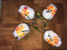 Load image into Gallery viewer, hand painted wild flower wine glasses
