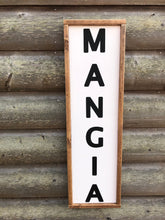 Load image into Gallery viewer, Mangia Eat Ethnic Farmhouse Rustic Wall Decor Hand painted Sign
