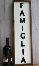 Load image into Gallery viewer, Family Farmhouse Rustic Framed Wall Sign-Famiglia
