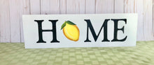 Load image into Gallery viewer, Lemon Hand Painted Farmhouse Rustic HOME Sign
