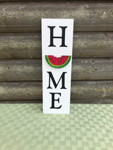 Load image into Gallery viewer, Home Sign with 6 Changeable hand painted Seasonal Wood Cutouts.
