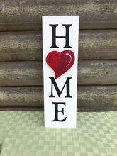 Load image into Gallery viewer, Home Sign with 6 Changeable hand painted Seasonal Wood Cutouts.
