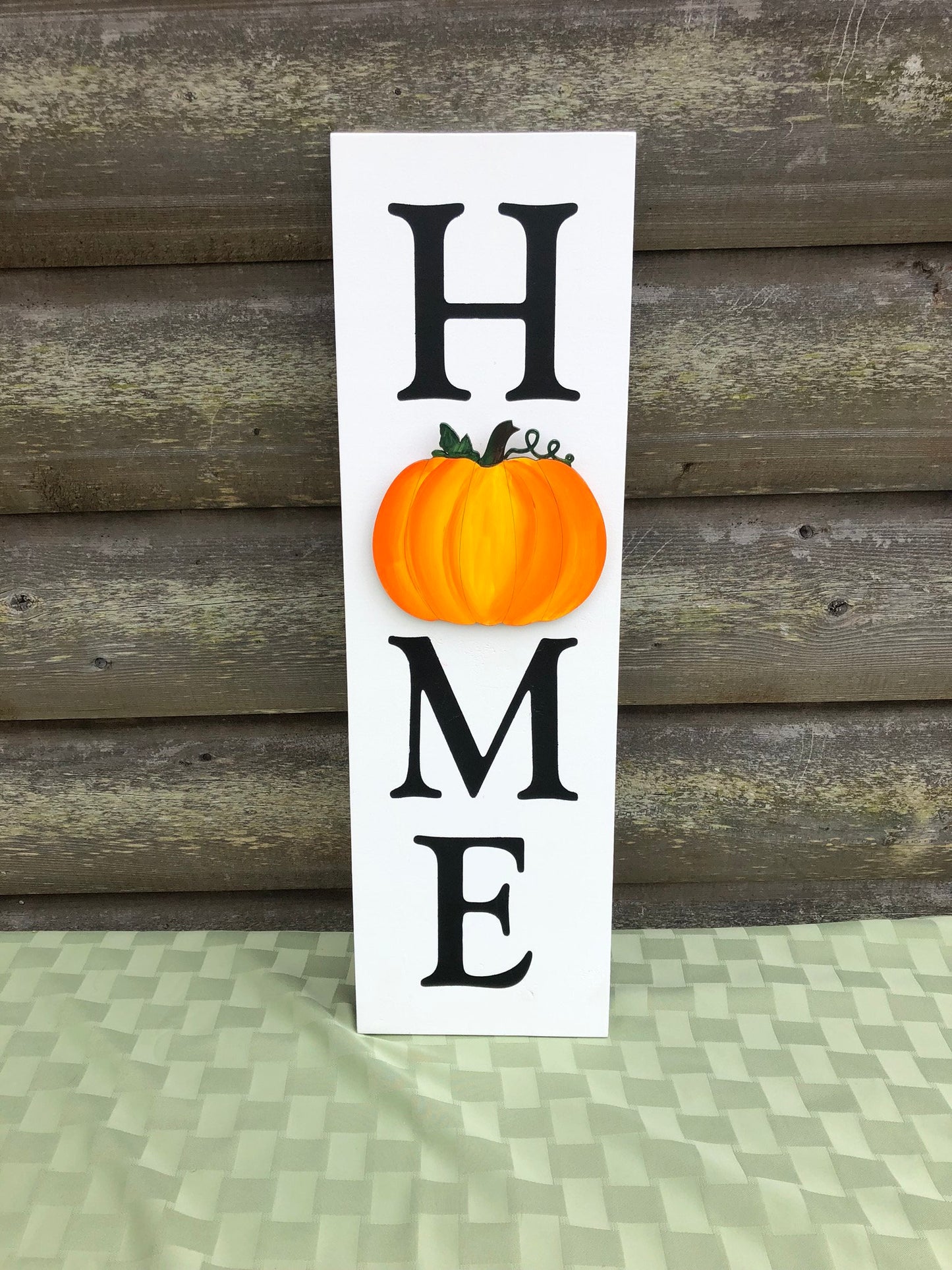 Home Sign with 6 Changeable hand painted Seasonal Wood Cutouts.