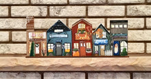 Load image into Gallery viewer, Miniature Village-Hand Painted Design for Fall or Autumn Shelf Sitter
