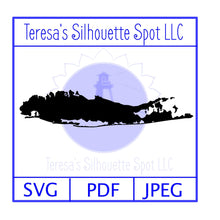 Load image into Gallery viewer, Long Island, New York Map SVG Cut File 
