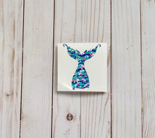 Load image into Gallery viewer, Mermaid  Tail Vinyl Car Decal, Window Decal for Beach Lover, Sparkleberry pattern vinyl
