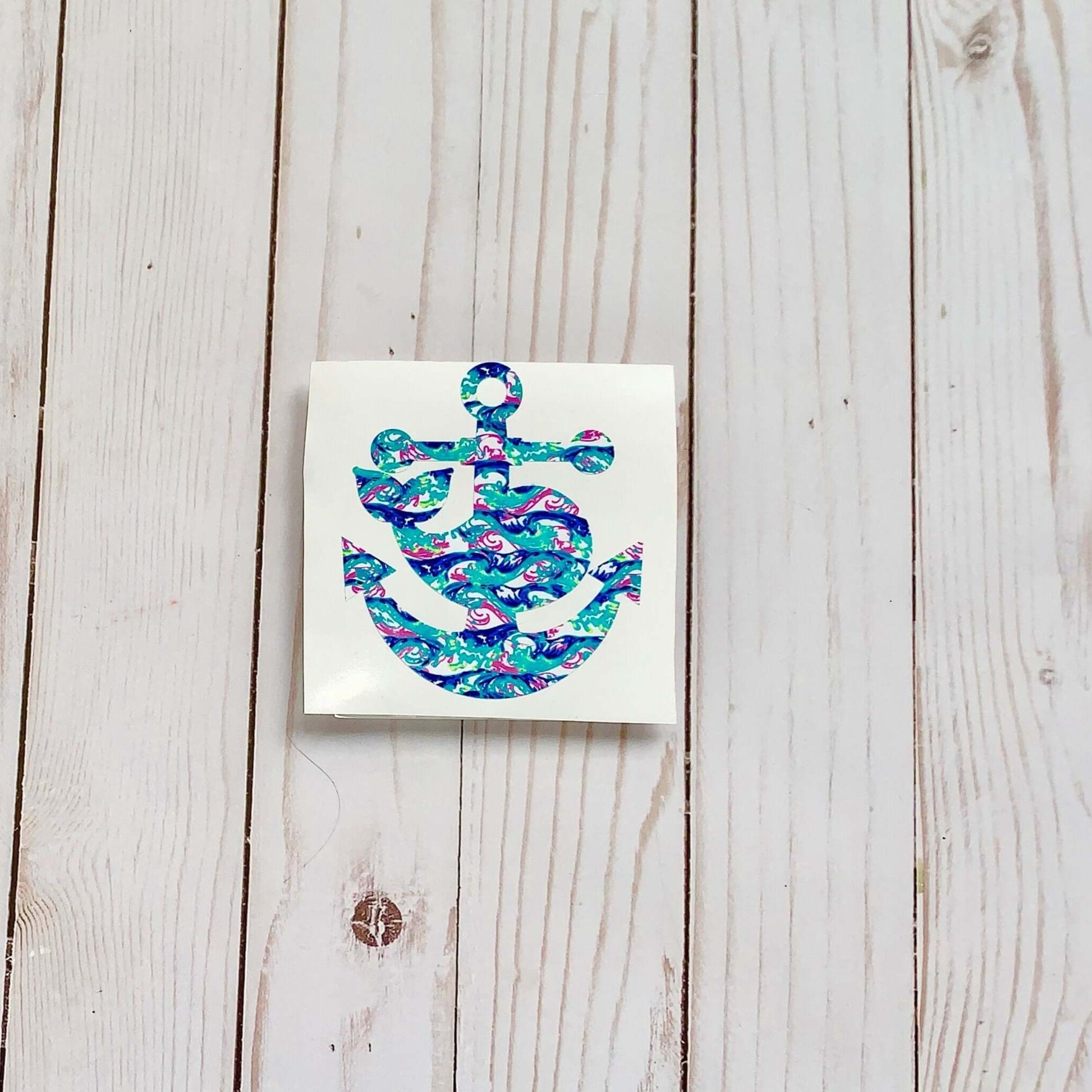 beach anchor car decal