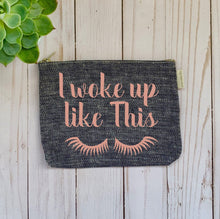 Load image into Gallery viewer, Zippered Make up Cosmetic Pouch
