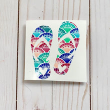 Load image into Gallery viewer, flip flop beach decal
