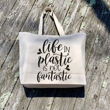 Load image into Gallery viewer, Reusable Canvas Tote Grocery bag
