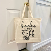 Load image into Gallery viewer, Reusable Canvas Tote Book Bag
