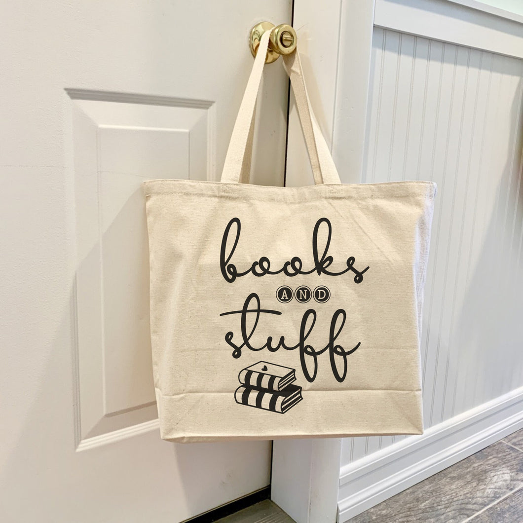 Reusable Canvas Tote Book Bag