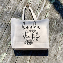 Load image into Gallery viewer, Reusable Canvas Tote Book Bag
