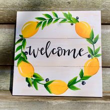 Load image into Gallery viewer, lemon pallet sign
