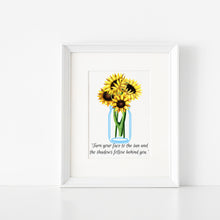 Load image into Gallery viewer, Printable Sunflower in a Mason Jar Digital Art for your Home Decor
