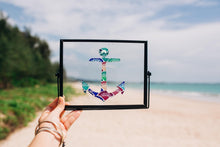 Load image into Gallery viewer, Window Decal for Beach Lover,Anchor Sticker, Nautical Car Sticker, Sparkleberry Pattern Vinyl
