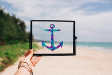 Load image into Gallery viewer, Window Decal for Beach Lover,Anchor Sticker, Nautical Car Sticker, Sparkleberry Pattern Vinyl
