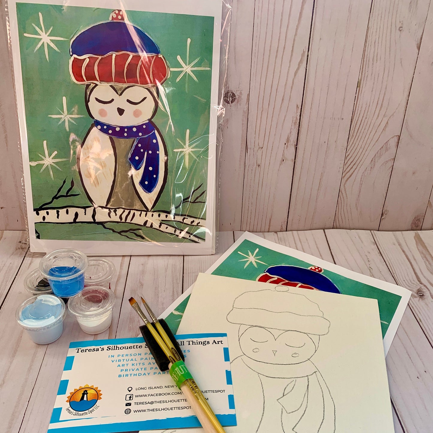 Owl Art Kit for Kids and Adults