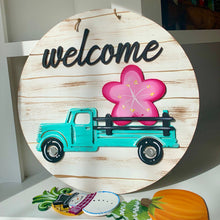 Load image into Gallery viewer, Interchangeable  Welcome Sign with 3D Wood Cutouts
