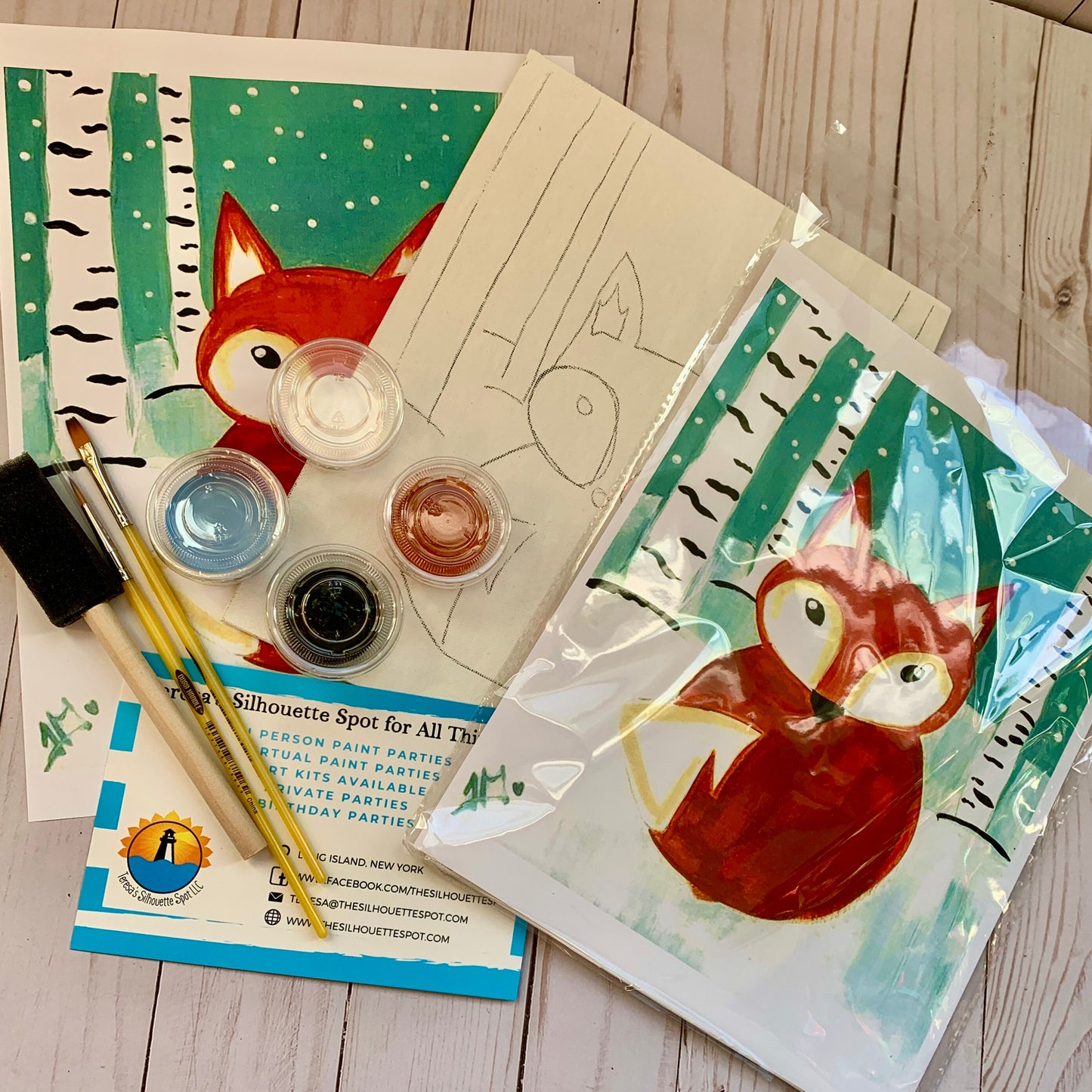 Winter Fox Art kit for Girls and Boys