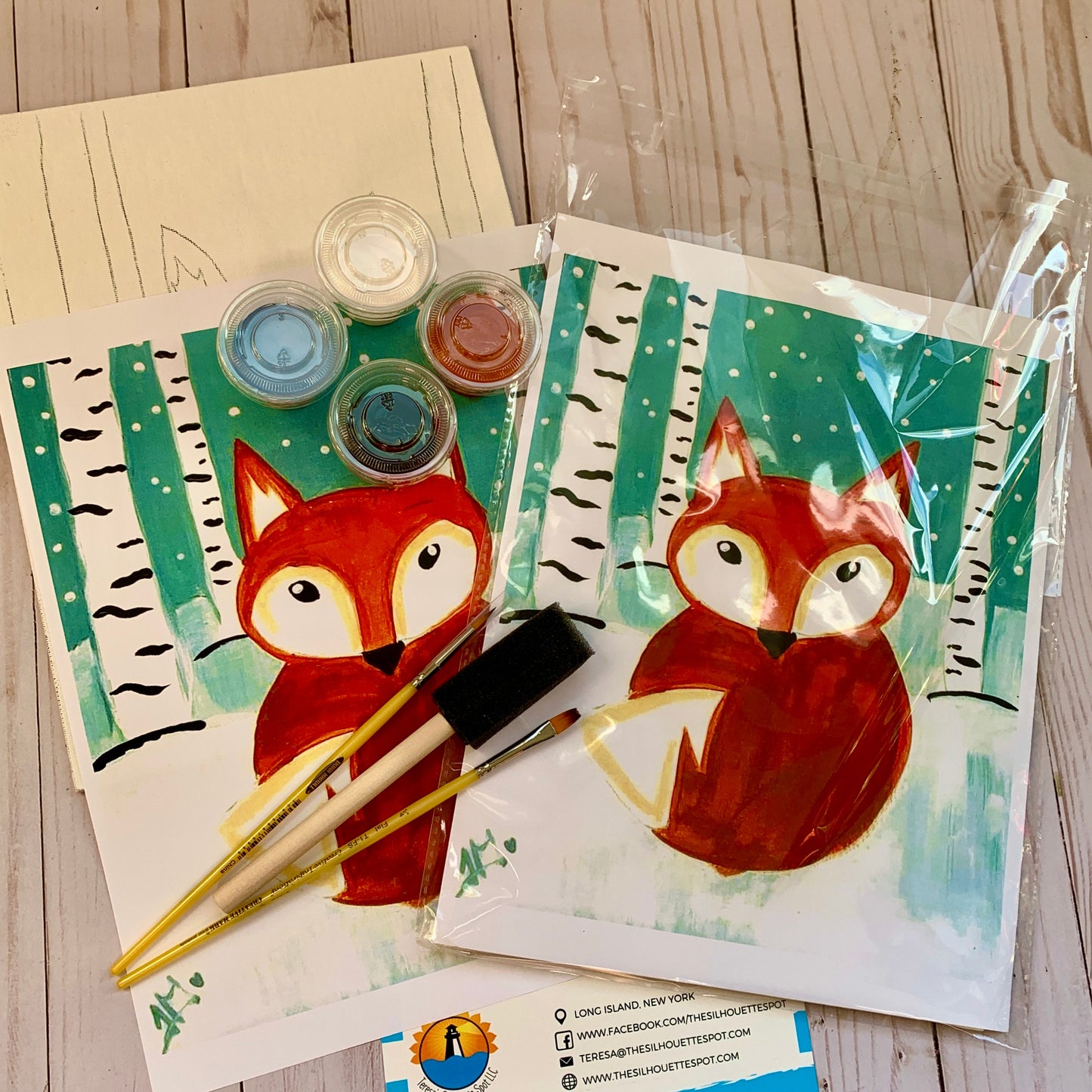 Winter Fox Art kit for Girls and Boys