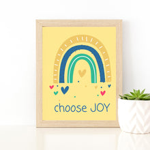 Load image into Gallery viewer, Rainbow Digital Wall Art: Choose Joy Printable
