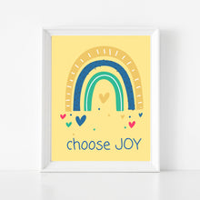 Load image into Gallery viewer, Rainbow Digital Wall Art: Choose Joy Printable
