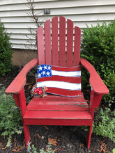 Load image into Gallery viewer, Patriotic USA American Flag Wood Door Hanger
