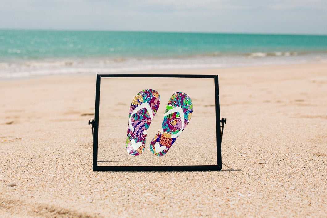 flip flop beach decal