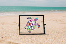 Load image into Gallery viewer, Sea Turtle Window Car Decal for Beach Lover,  Sparkleberry pattern vinyl
