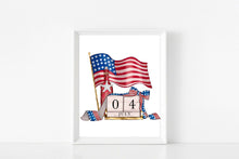 Load image into Gallery viewer, patriotic US flag printable
