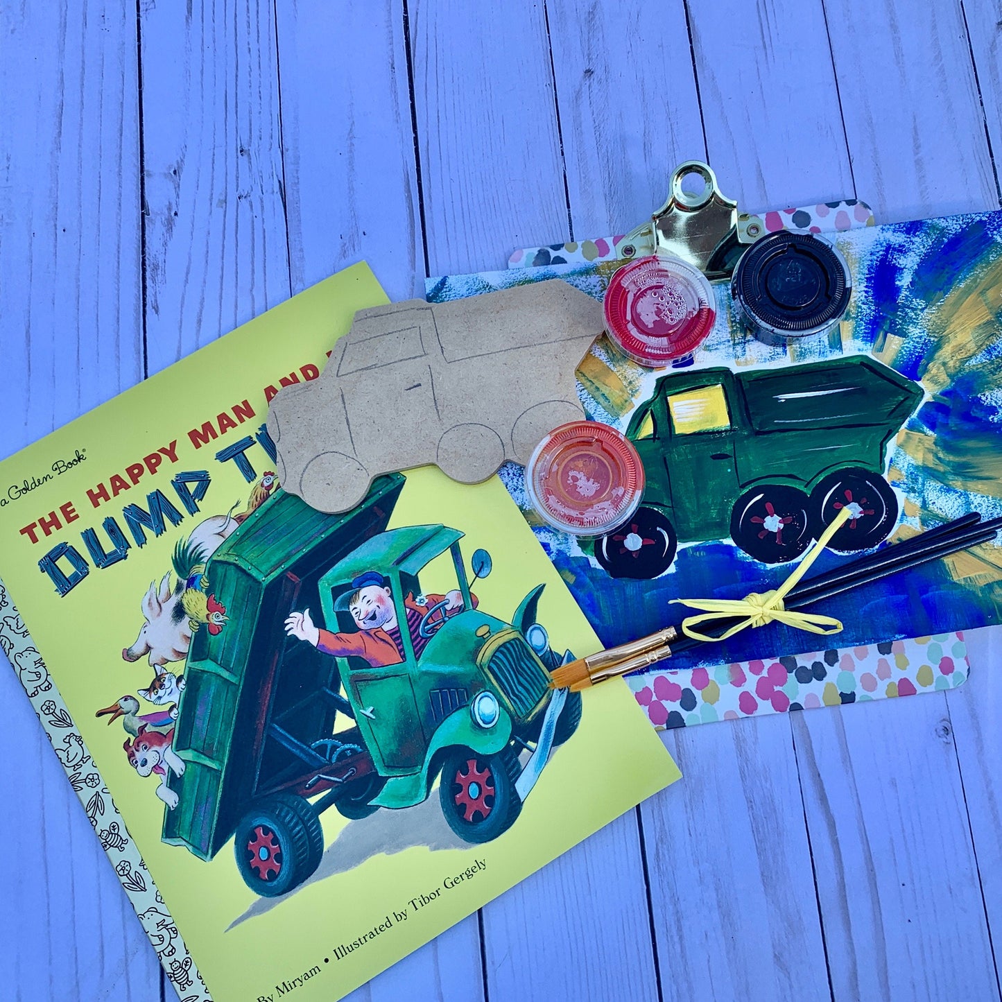 dumptruck art kit for boys