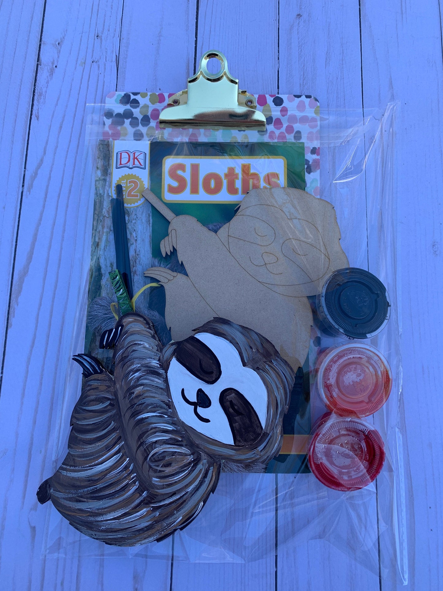 sloth art kit