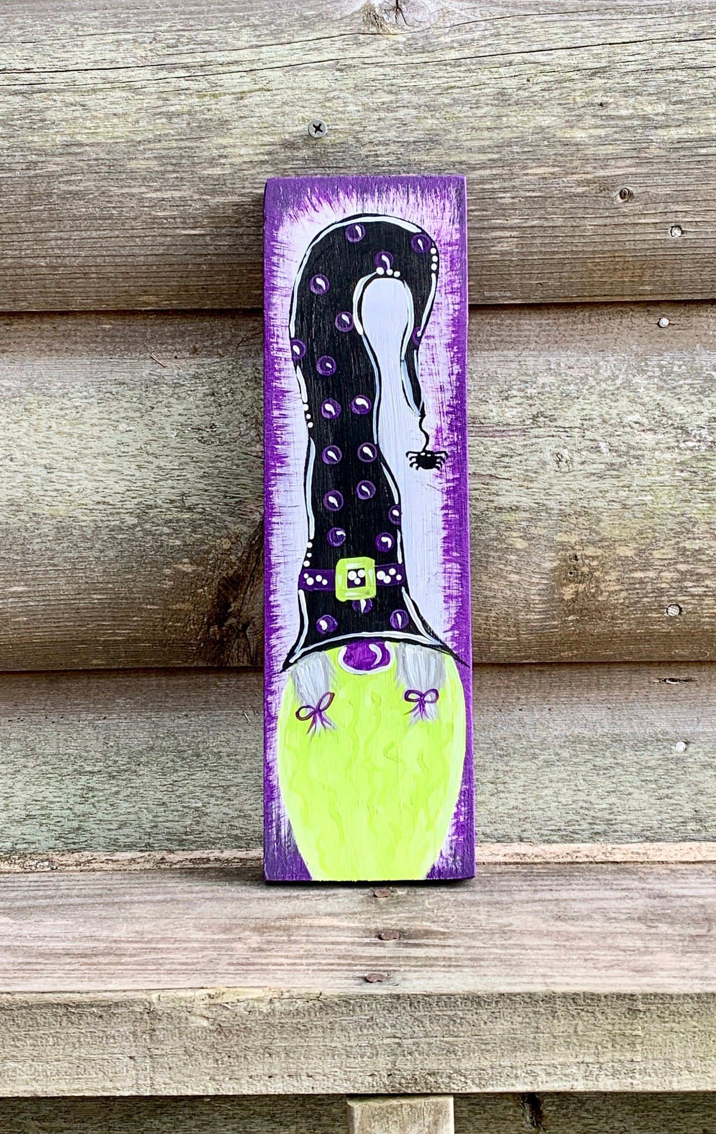 Halloween Gnome Wood Signs -Set of 2| Gnome Set of Signs for Halloween