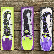 Load image into Gallery viewer, Halloween Gnome Wood Sign| Gnome for Halloween Decor
