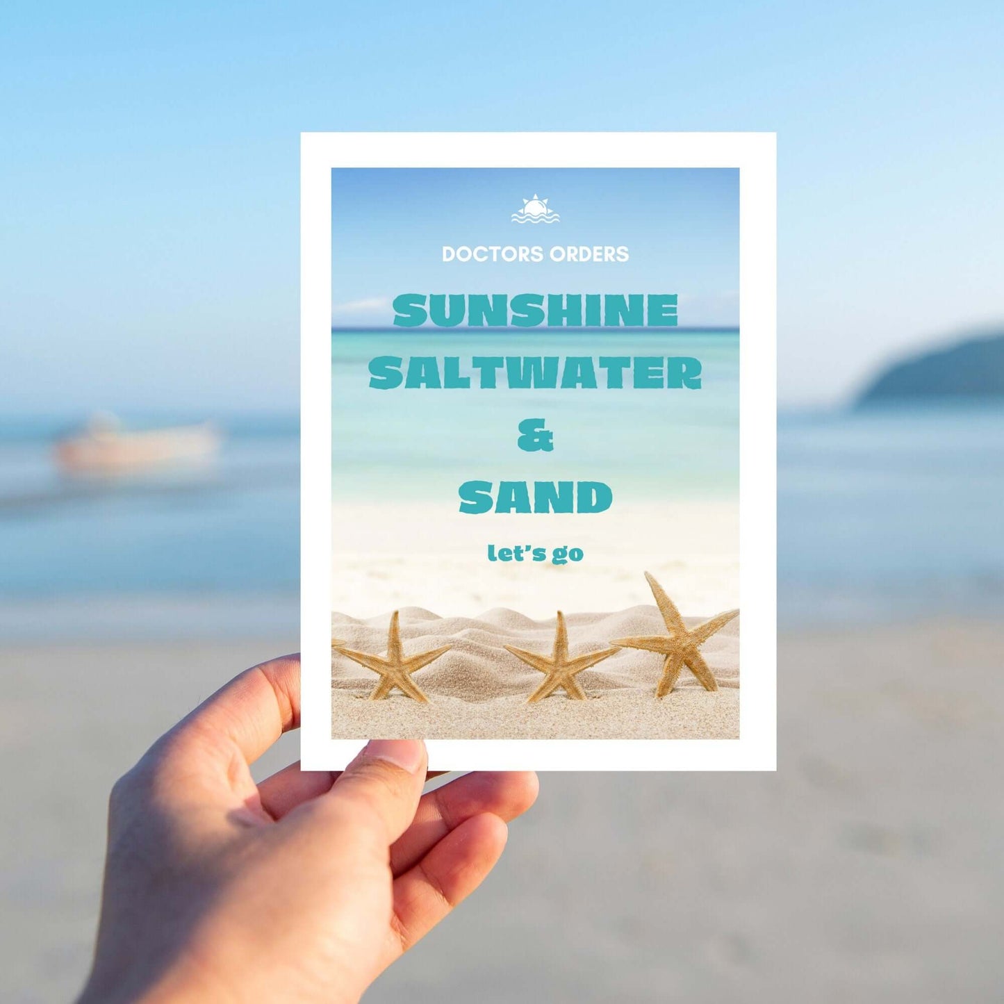 beach scene graphic
